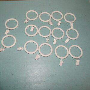 Pottery Barn Teen Classic Steel Curtain Rings Set of 14